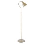 Chrome Antique Brass Adjustable Metal Head Floor Lamp