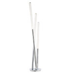 Glacier 3 Lights Bubble Acrylic Floor Lamp In Chrome