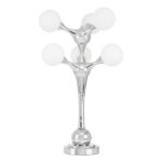 Hebou 6 Lights Table Lamp With Chrome Steel Base