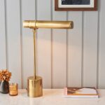 Hiero Task Table Lamp In Antique Brass