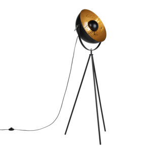 Industrial floor lamp tripod black - Magna 40 Eglip