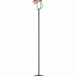 Spot Reading Floor Lamp In Black And Copper Finish S252