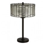 Waldron Deco Table Lamp In Bronze Tone