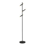 Wands LED 3 Lights Floor Lamp In Matt Black