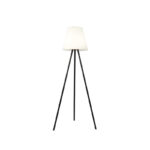 Modern outdoor floor lamp black IP44 incl. LED on solar - Virginia