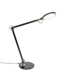 Design table lamp black incl. LED with touch and induction charger - Don