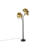 Oriental floor lamp brass - Louka