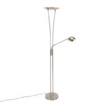 Modern floor lamp steel incl. LED with reading arm - Ibiza