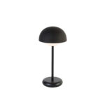 Black table lamp incl. LED rechargeable and 3-step touch dimmer - Maureen