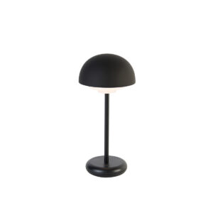 Black table lamp incl. LED rechargeable and 3-step touch dimmer - Maureen