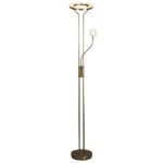 Ames LED Mother And Child Floor Lamp In Satin Brass