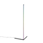 Black floor lamp incl. LED with RGB and remote control - Carla