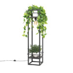 Industrial floor lamp black - Cage Rack