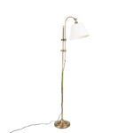 Classic Floor Lamp Bronze with White Shade - Ashley