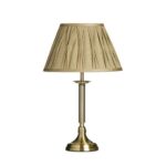 Gold Table Lamp with Fabric Shade