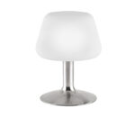 Steel Table Lamp with Opal Glass incl. LED and Touch Dimmer - Tilly