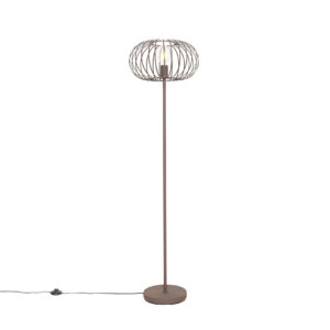 Design floor lamp rust brown - Johanna