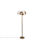 Vintage floor lamp gold 3-light - Botanica